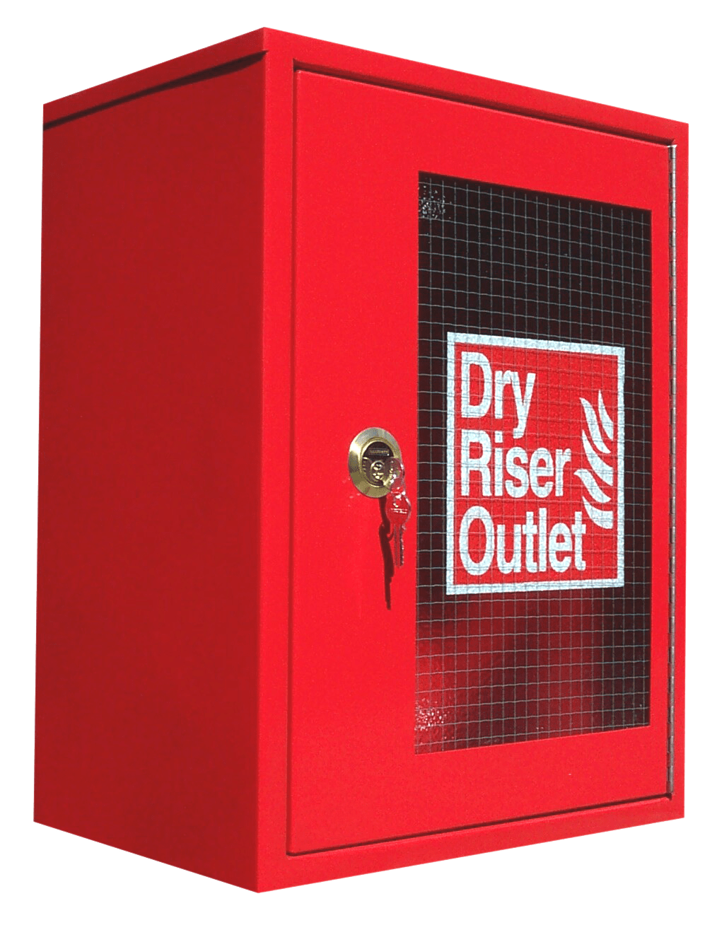Surface Mounted Dry Riser Outlet Cabinet Landon Kingsway K2 Semi Rotary Hand Pump