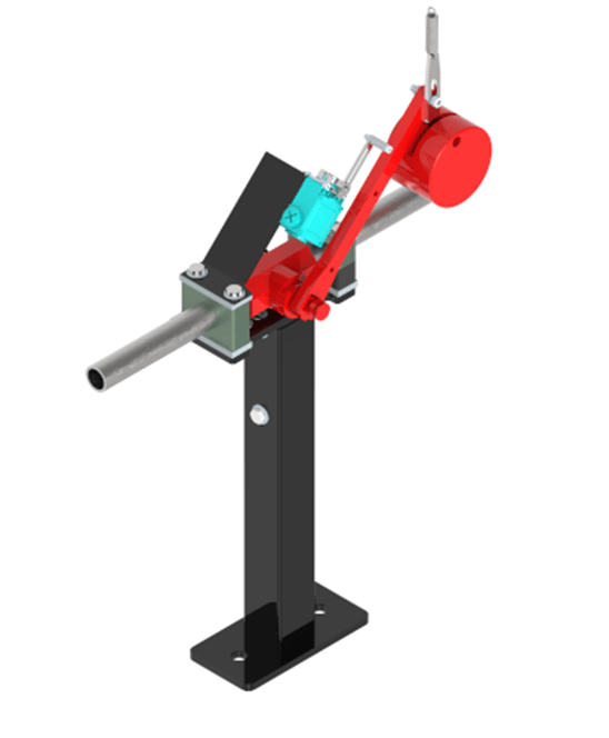 Free Fall Fire Valve Mounting Bracket and Position Switch Horizontal Landon Kingsway Lubricated Plug Valve