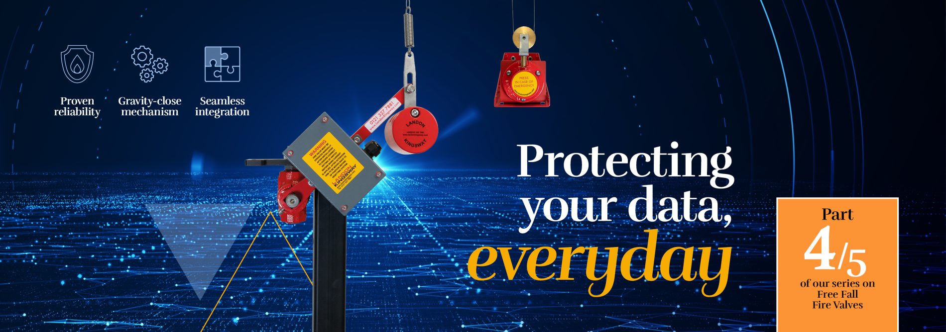 The free fall fire valve for data centres and generator systems