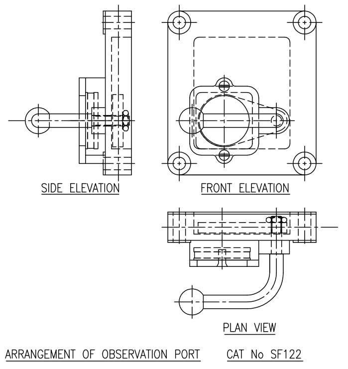 Cochran Furnace / Boiler Observation Port Landon Kingsway 10903768 - FFFV Chassis Bracket Cochran Furnace / Boiler Observation Port Landon Kingsway 10903768 - FFFV Chassis Bracket